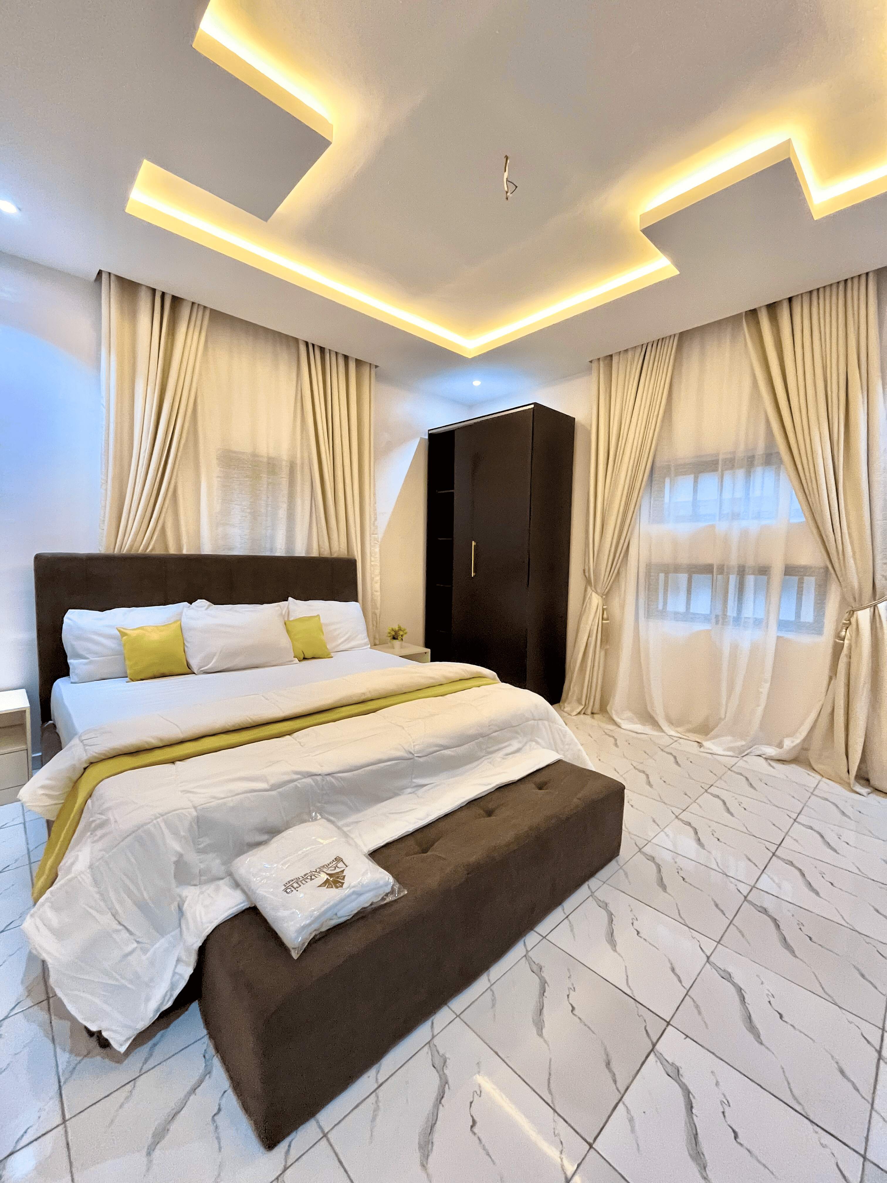 De Luxuria Shortlet Apartment luxury bedroom suite in Lagos